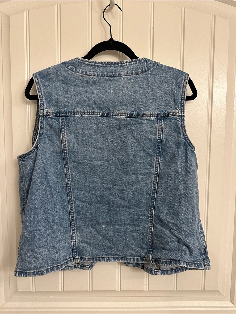 Universal Thread Light Blue Denim Vest with Fair Trade Tag - Picture 3 of 3